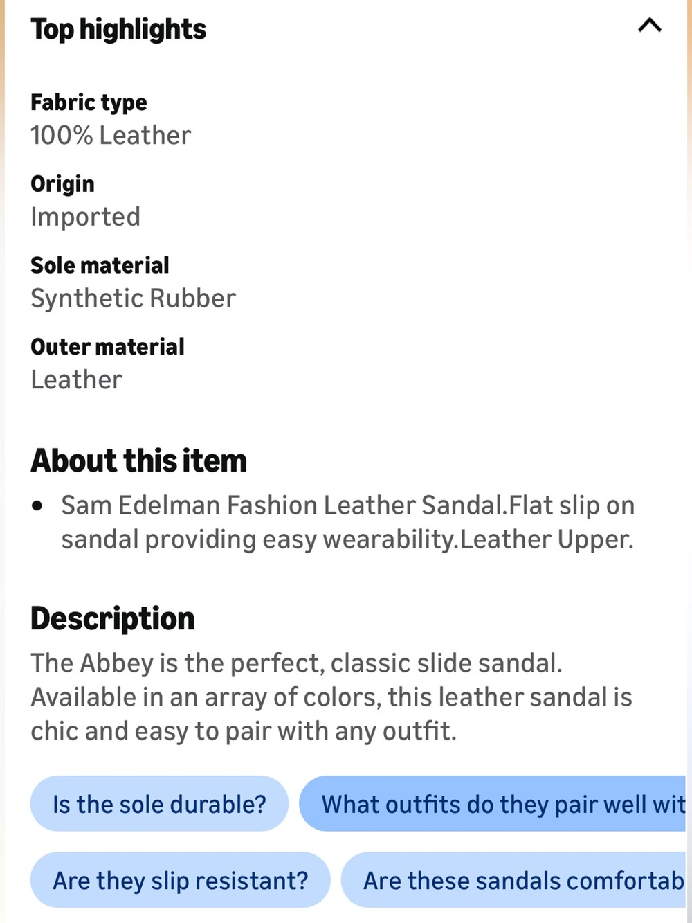 Sam Edelman Women's Brown Leather Flip Flop Sandals - Picture 5 of 5